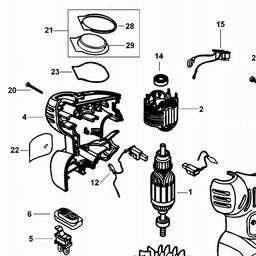 KA170GT Type 1 Spares and Parts for Black Decker KA170GT PALM