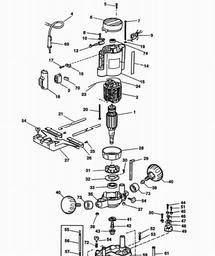 SR100 Type 1 Spares and Parts for Black Decker SR100 PLUNGE