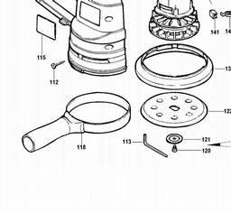 Black & Decker KA190 Type 1 Random Orbit Sander Spare Parts