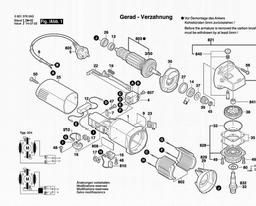 0 601 376 0a3 Spares For Bosch Angle Grinder Gws 580 Angle