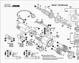 0 601 378 606 Spares and Parts for Bosch Angle Grinder GWS 8 100