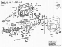 0 603 332 743 Spares For Bosch Jig Saw Pst 54 E Jigsaws Power