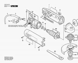 0 603 402 008 Spares For Bosch Angle Grinder Pws 7 115 Angle