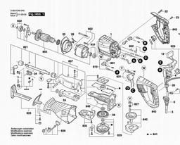 3 603 Ca8 040 Spares For Bosch Reciprocating Saw Psa 1150 Special