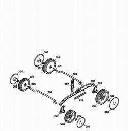 Axles Wheels Mtd012537 Spares For Wolf Garten 2 34 E Electric