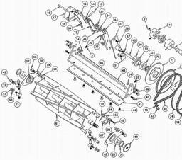 DRIVE SYSTEM FG768 0100 Spares and Parts for LawnFlite Pro TD400H REEL MOWER Power Tool Spares