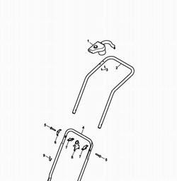 Handle Mtd013182 Spares For Wolf Garten 2 34 E Electric Mower