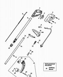 Handle Mtd015844 Spares For Wolf Garten Gt 850 Trimmer Power