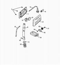 Handle Switch Shaft Mtd003867 Spares For Wolf Garten Rq 250